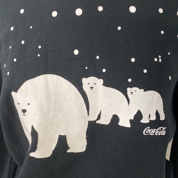 Wildfox Coca-Cola Bears Fifi Jet Black Sweatshirt - Picture 3 of 6